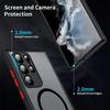 Матовый Магнитный Чехол Для Samsung Galaxy S25 Edge S24 Ultra S23+ S22 S21 FE A56 A55 A54 A36 A35 A34 A16 A15 5G Полупрозрачная Крышка