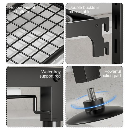 Стойка для хранения бутылок с водой и поддоном для сбора капель. Прочная, несущая, нержавеющая, простая сборка.