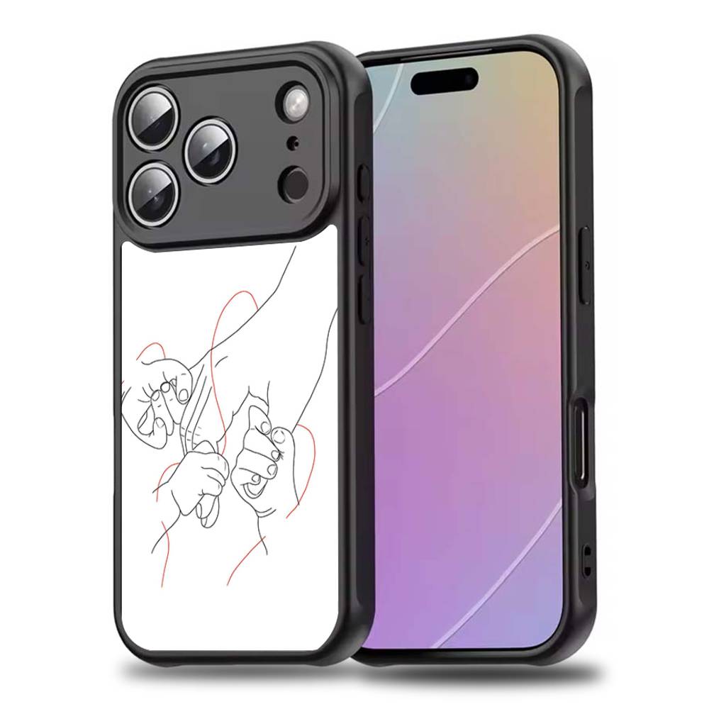 Мама дочь Сын Отец Руки Чехол для телефона Для iPhone 17,16,15,14,13,12,11,Pro,Max,Plus,Mini,SE4,E Для беспроводной зарядки Magsafe