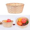 Bamboo Strips Storage Basket Multifunction Flower Basket  For Fruit Bread Sundries