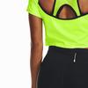 Under Armour Универсальные укороченные топы женские зеленые с круглым вырезом умеренные 1376816-369