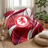 Middlesbrough Football Print Flannel Blanket, Soft Warm Lightweight Throw Blanket for Sofa Bed Camping