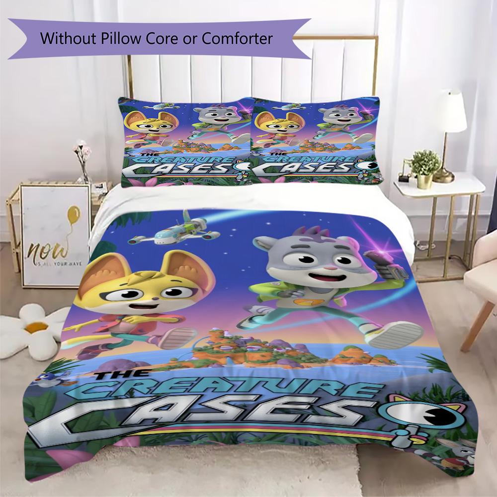 The Creature Cases Pattern Bedding,Quilt Set Quilt Cover Pillowcase Home Birthday Gift (1*duvet cover+2*pillowcase,without core)SSJT0917115