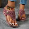 New Summer Flat Women Sandals Gladiator Black Open Toe Ladies Beach Sandals Roman Buckle Strap Female Shoes Plus Size Flip Flops