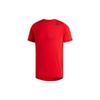 Training Sports Round Neck Pullover Short Sleeve T-Shirt Men Tops Light-Crimson CW1955