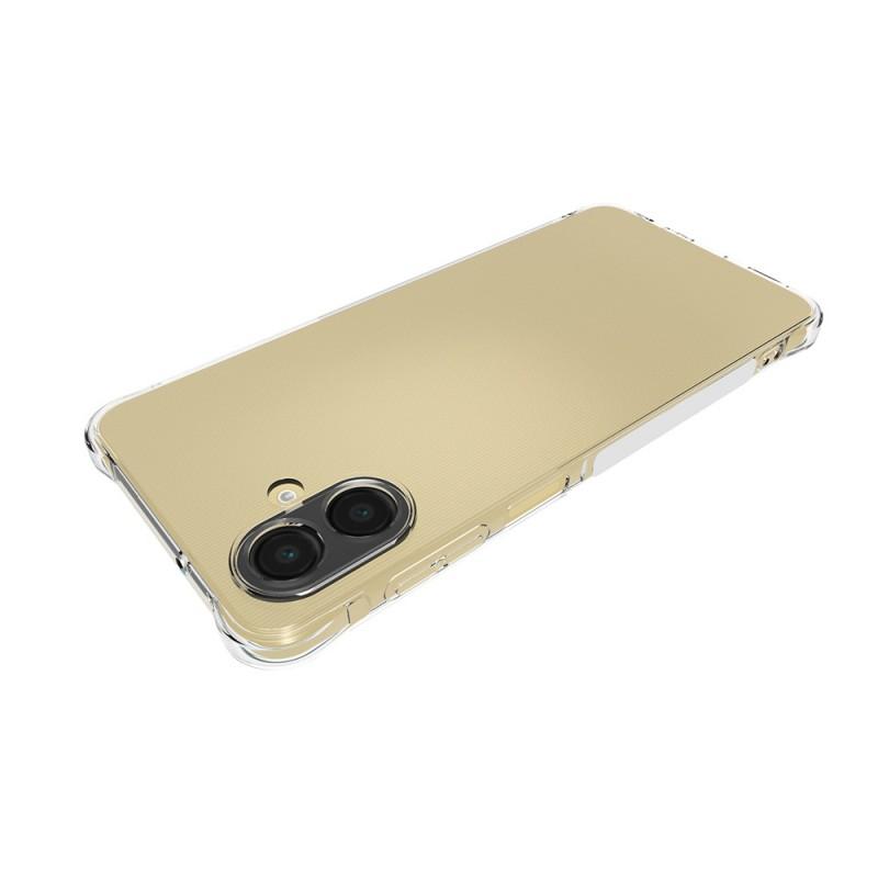 Чехол для Samsung Galaxy A07 WANLONFENG Серии WL 2.0мм ТПУ Чехол для телефона с защитной пленкой из закаленного стекла