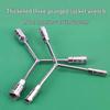 Three-Way Y-Type Multi-Function Socket Wrench for Motorcycle and Auto Repair