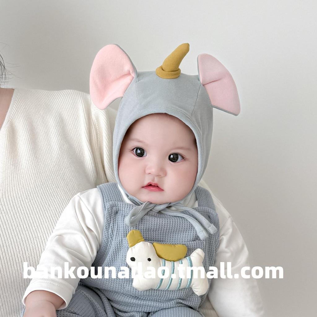 Newborn Elephant Ear Protection Hat - Cute, Windproof & Warm for Spring and Autumn
