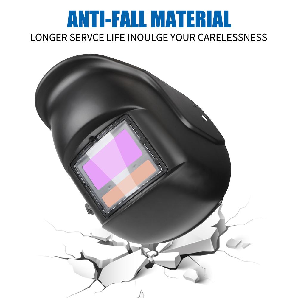 Автоматическая затемняющая сварочная маска для дуговой сварки Grind Cut Маска сварщика на солнечной энергии True Color Lens Large View сварочный шлем