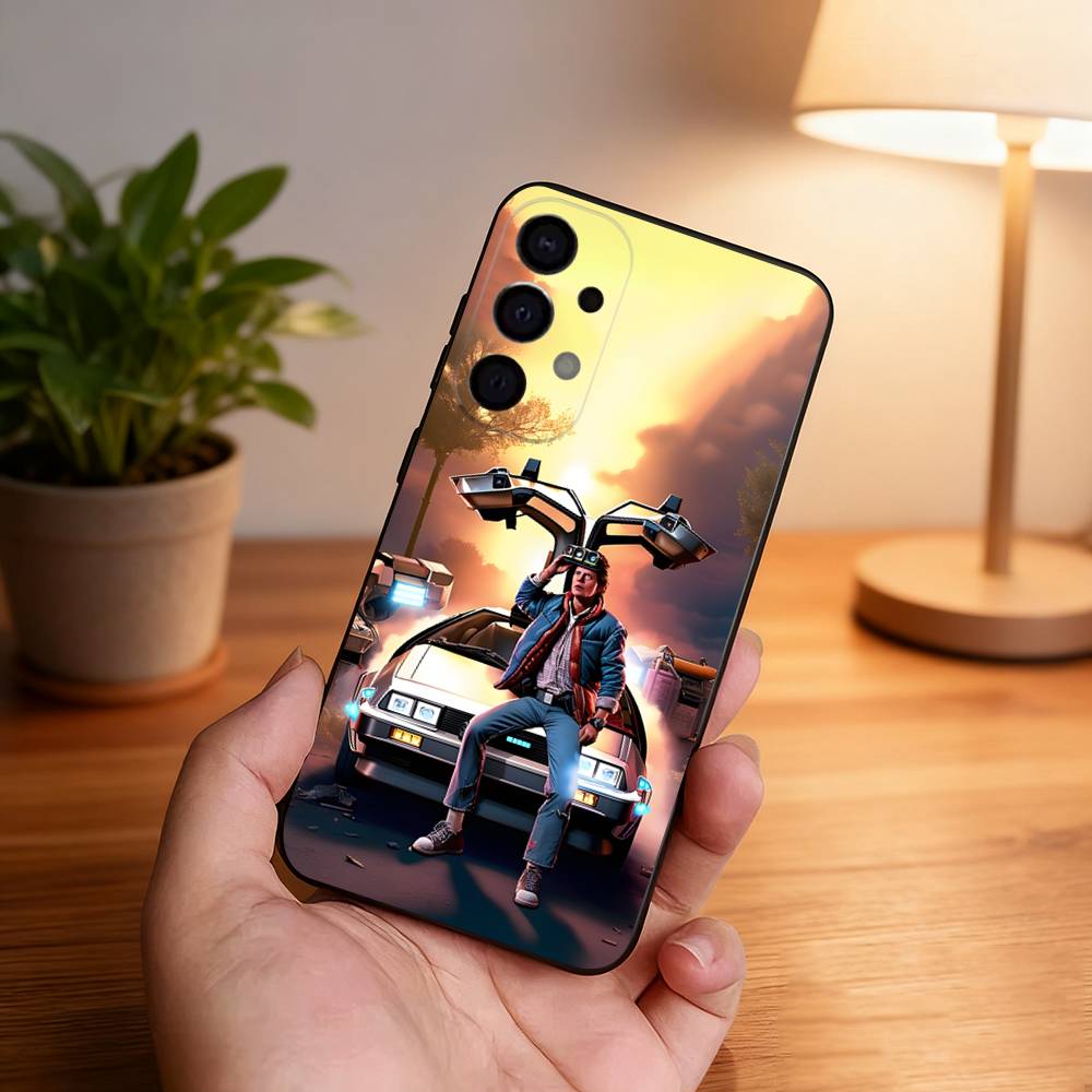Чехол для телефона 'Назад в будущее' для Samsung S25, S24, S21, S22, S23, S30, Ultra, S20, Plus, Fe, Lite, 5G Черный