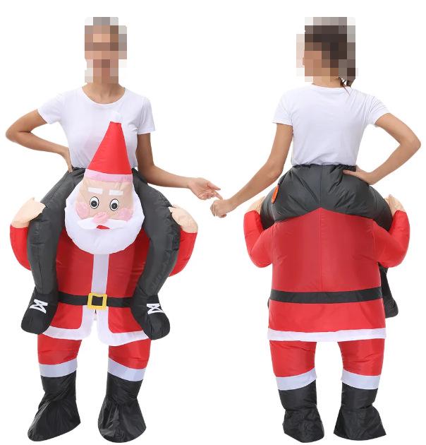 Christmas Halloween Santa Reindeer Inflatable Costume for Outdoor Party or Performance