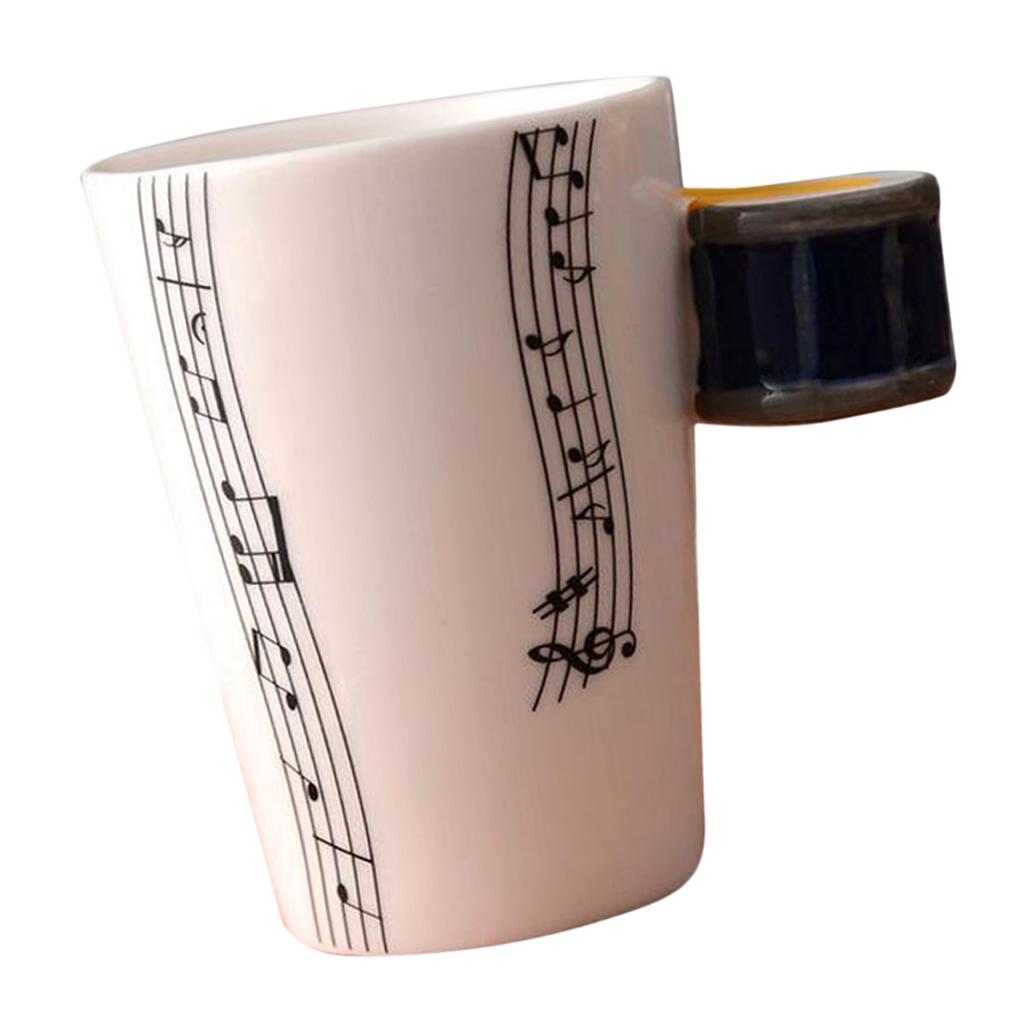 Креативная керамическая чашка для кофе с ручкой в виде гитары