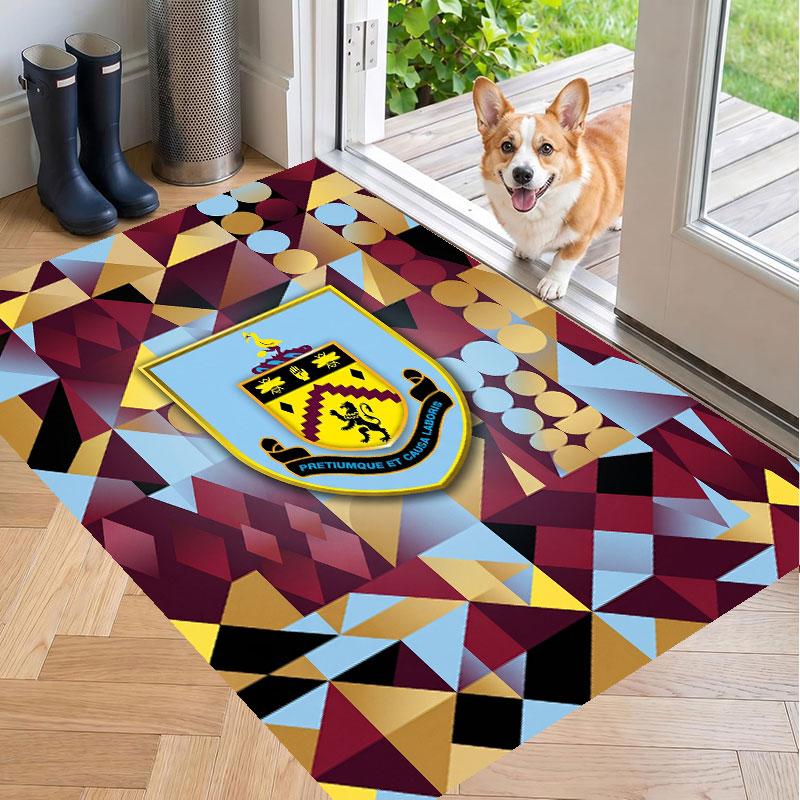 Soft Floor Carpet Burnley Football Pattern Area Rug Decorative Mat For Home Room Decoration