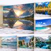 Beautiful Beach Natural Scenery Printing Pattern Tapestry Home Bedroom Living Room Wall Decor Background Cloth Tapestry
