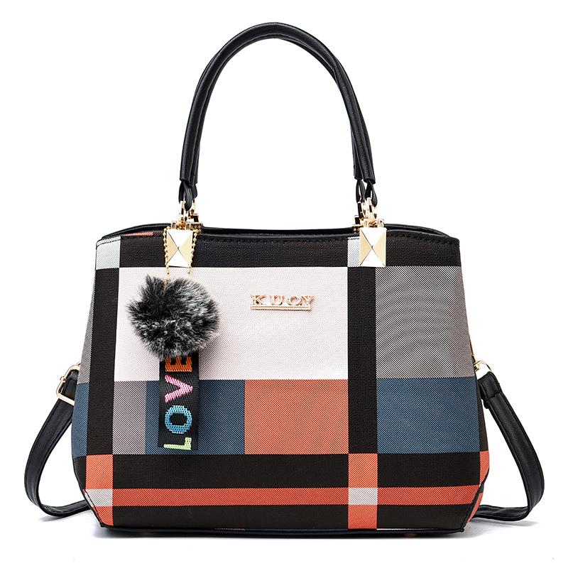 Женская стандартная клетчатая рабочая сумка Decor Crossbody Bag Женские сумки с верхней ручкой
