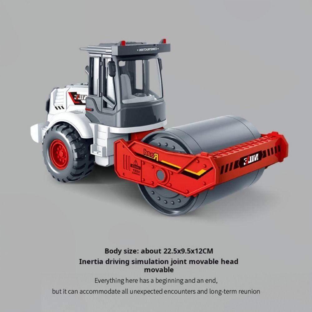 1:60 Scale Engineering Car Model Road Roller Excavator Bulldozer Toy Collection Toys