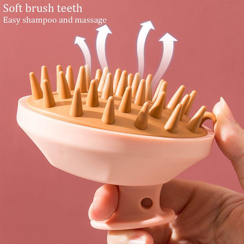 Useful Head Body Shower Massage Care Tool Hair Washing Comb Silicone Shampoo Brush