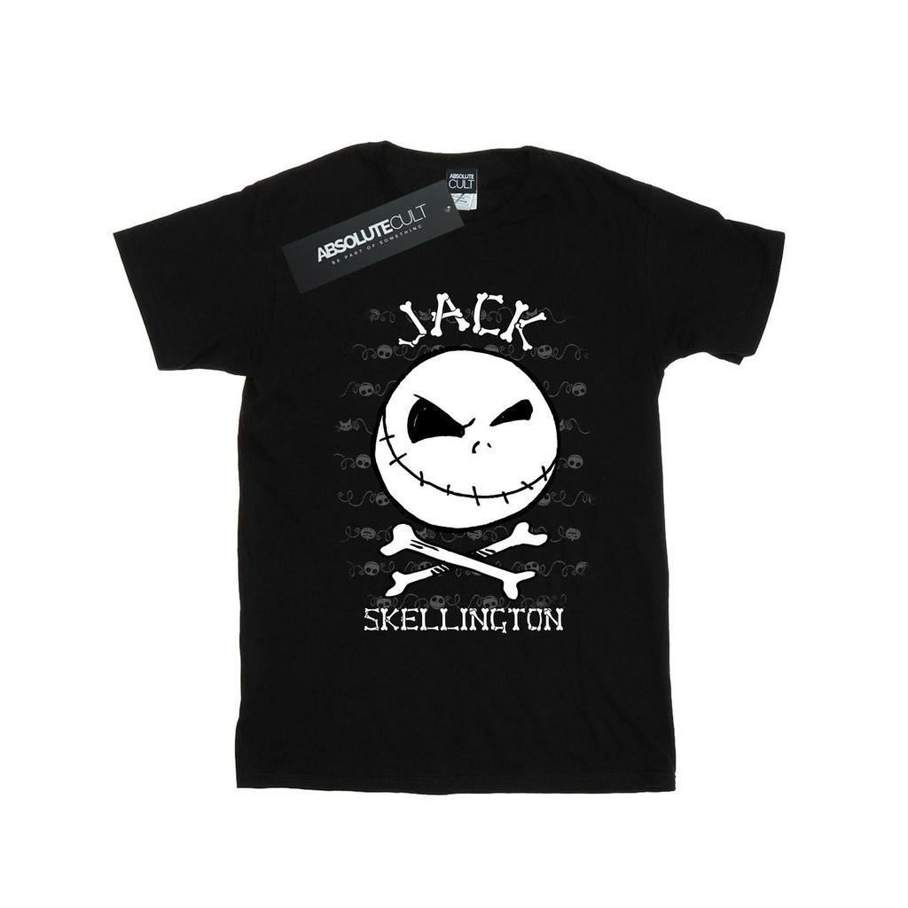 Disney Mens Nightmare Before Christmas Jack Face T-Shirt