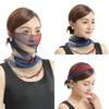 Spring Summer Chiffon Neck Collar Scarf Women Head Thin Sunscreen Variety Small Silk Anti-Uv Scarf Mask Multi-Function Scarf