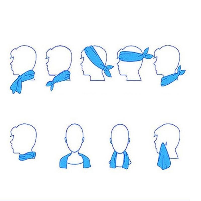 Летнее полотенце мгновенного охлаждения премиум-качества для ледяного комфорта при езде на велосипеде и беге