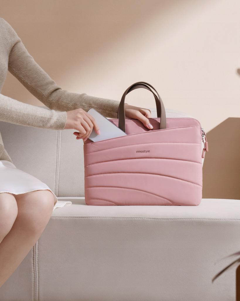 Innostyle Женская 14-дюймовая водонепроницаемая тонкая сумка для ноутбука Carrylite розовая