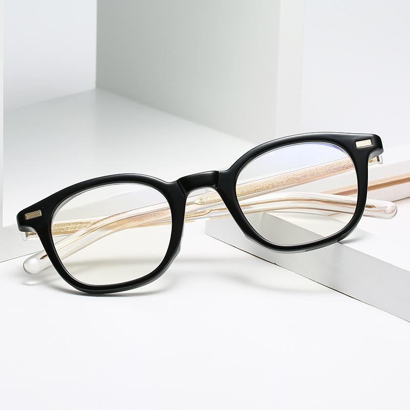 90 Круглая оправа для очков с защитой от синего света, квадратная оправа, плоское зеркало, литературная и ретро-рамка, полная оправа