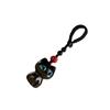 Ebony Wood Lucky Cat Keychain Handcrafted Natural Wooden Hanging Ornament Decoration for Keys Bags Backpacks