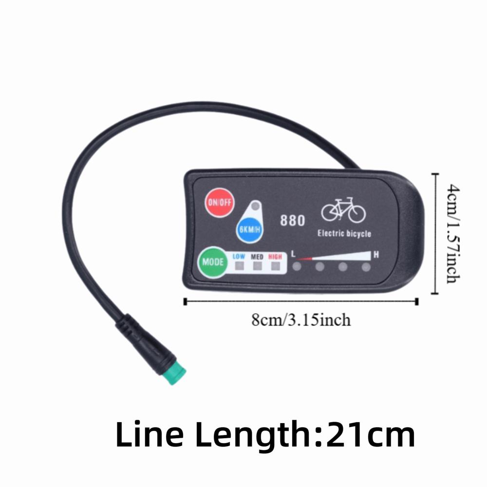 ПВХ Дисплей для электровелосипеда 36В 48В Питание Дисплей-метр для электровелосипеда Электрическая модификация