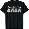 Крутая футболка с цветами и надписью "Groovy Gaga Grandmother Flowers Gaga Grandma"