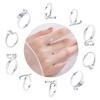 10pcs Crochet Rings Adjustable Thumb Rings for Knitting Hobbyists Yarns Rings Convenient Finger Holders for Hand Weaving