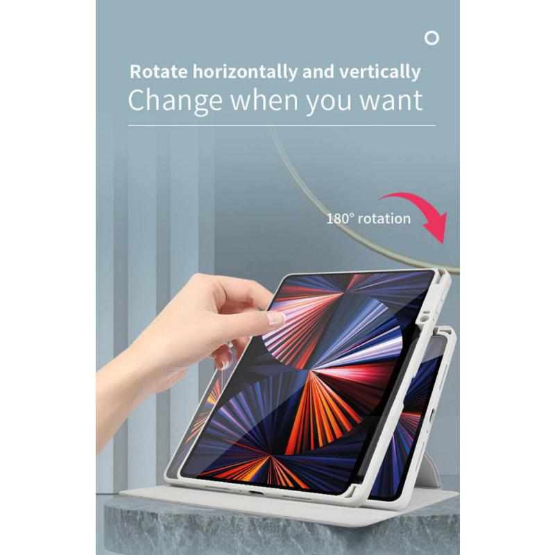 Вращение на 360 градусов для Oppo Pad Air 10,36, 11,0 дюймов, противоударный чехол-подставка с подставкой для карандашей, прозрачная задняя крышка, чехол для планшета Oppo Pad 11,0 дюймов, 2022 г.