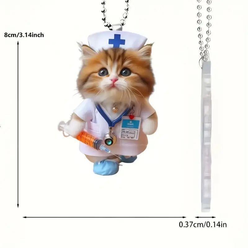 Cat Stylish Acrylic Charm For Unique Car Interior Decor In A Variety Of Colors Bright