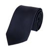 [Milano Alpha] Галстук 100% Шелк, Однотонный, Стильный, Темно-синий, d-silk-1