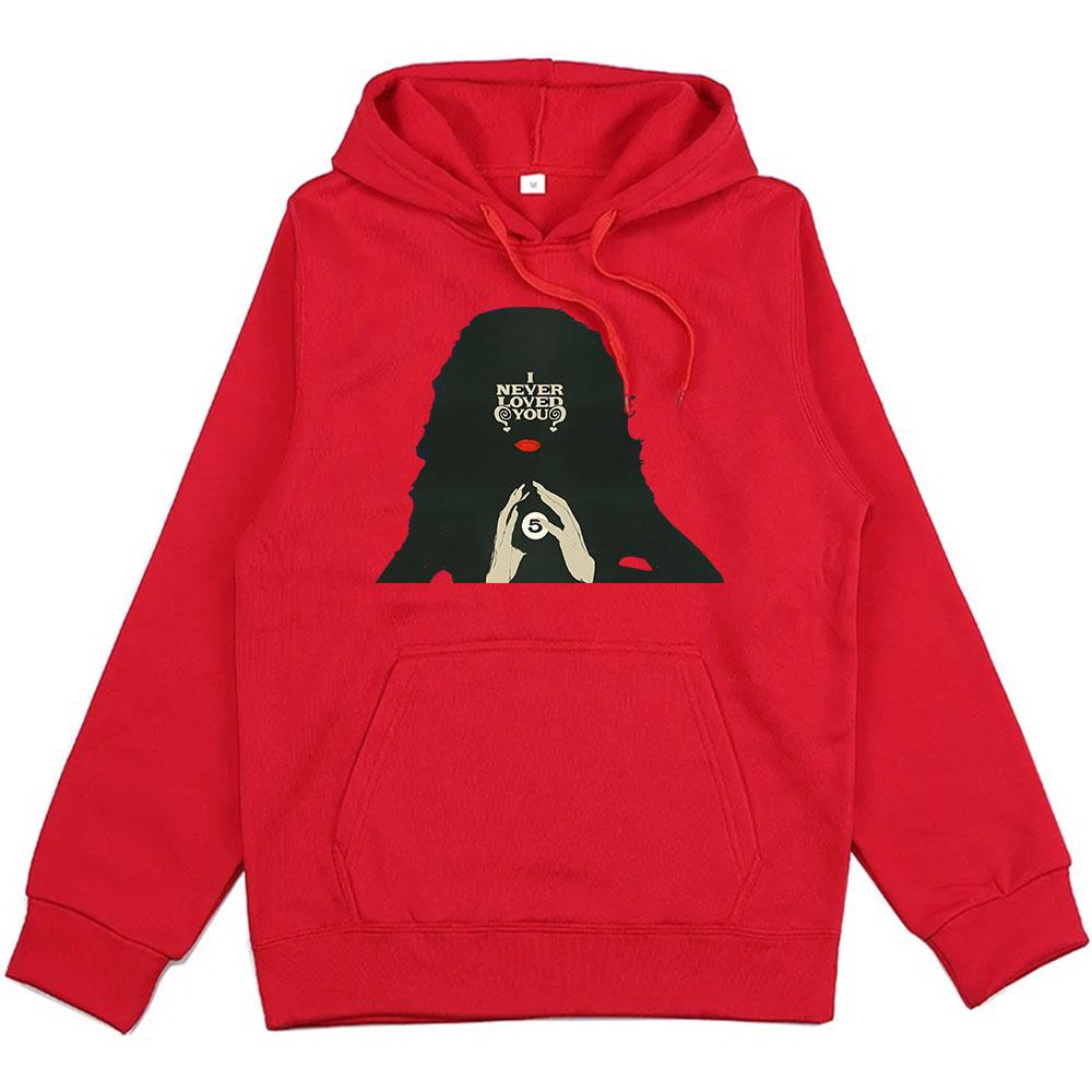 Мужская уличная одежда Певица Холзи Толстовки I Never Loved You Хип-хоп унисекс Зимние толстовки Sudaderas Hombre Пуловеры с капюшоном Мужские