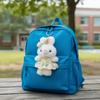 12CM Plush Rabbit Keychain Soft Stuffed Animal Keyring Backpack Bunny Charm  for Car Bag Decoration