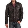Men's Genuine Lambskin Brown Leather Jacket Stylish Motorcycle Bomber Biker Outerwear MJ 42