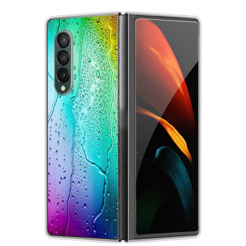 Чехол для Samsung Z Fold 5 Милый Модный Жесткий Прозрачный Чехол для Телефона для Samsung Galaxy Z Fold5 5G ZFold 4 6 5G Защитный Чехол ZFold6
