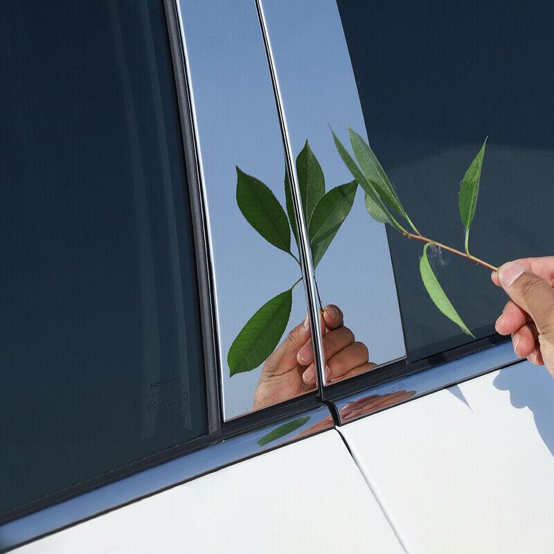 6 шт. серебристые наклейки на стойку стойки окна двери BC для Range Rover Sport L494 2014 2015-2022 гг.