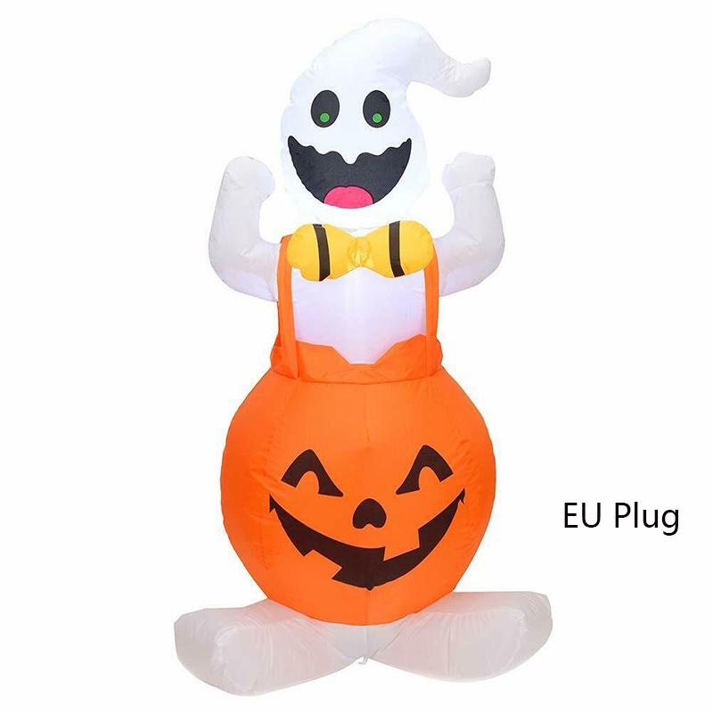 Blow Inflatable Halloween In Pumpkin Up Outdoor Yard Halloween Led Lights Decor