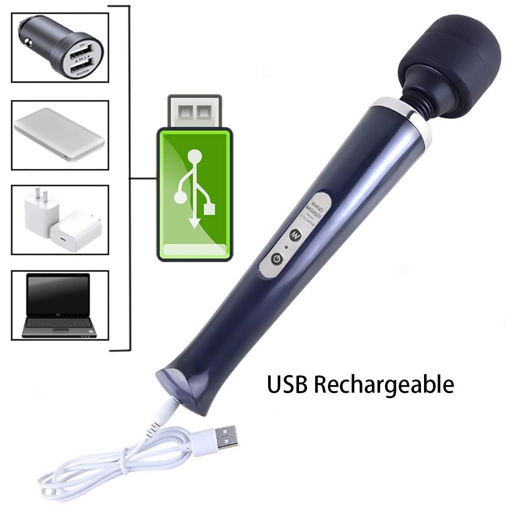 Огромные вибраторы Magic Wand для женщин, USB-зарядка, большая AV-палка, массажер для точки G, стимулятор клитора