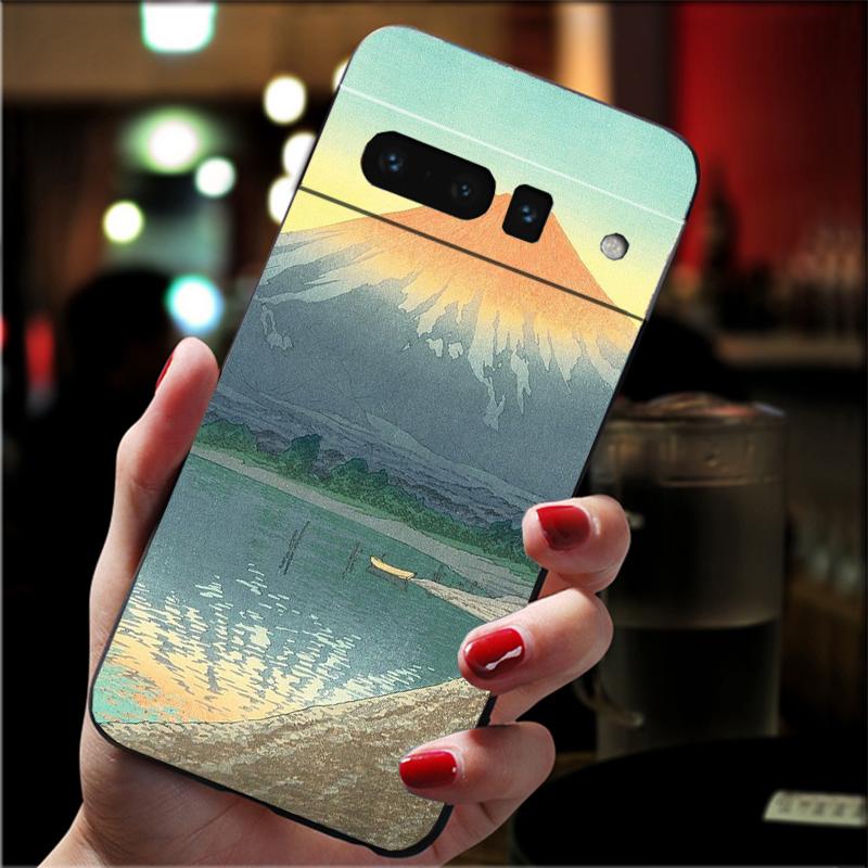 Чехол для телефона Google Pixel 7 Pro 7 6A 6 Pro 5A 4A 3A Pixel 4 XL Pixel 5 6 4 3 XL 3A XL 2 XL Funda японского искусства