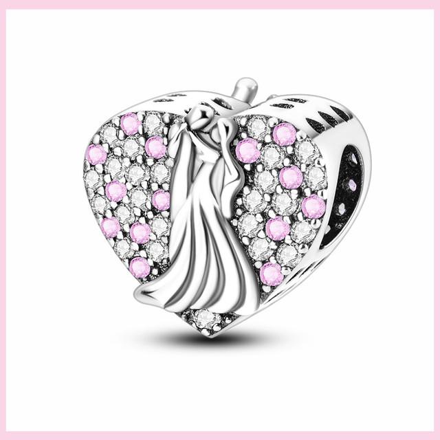 925 Sterling Silver Angel God Of Love Charms Wing Beads Diy For Original Pendant Bracelets Feather Jewelry For Women Gift