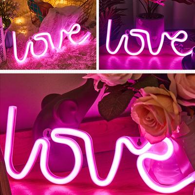 Силиконовая светодиодная неоновая вывеска LOVE Creative Confession Modeling Lamp LED Декоративный ночник