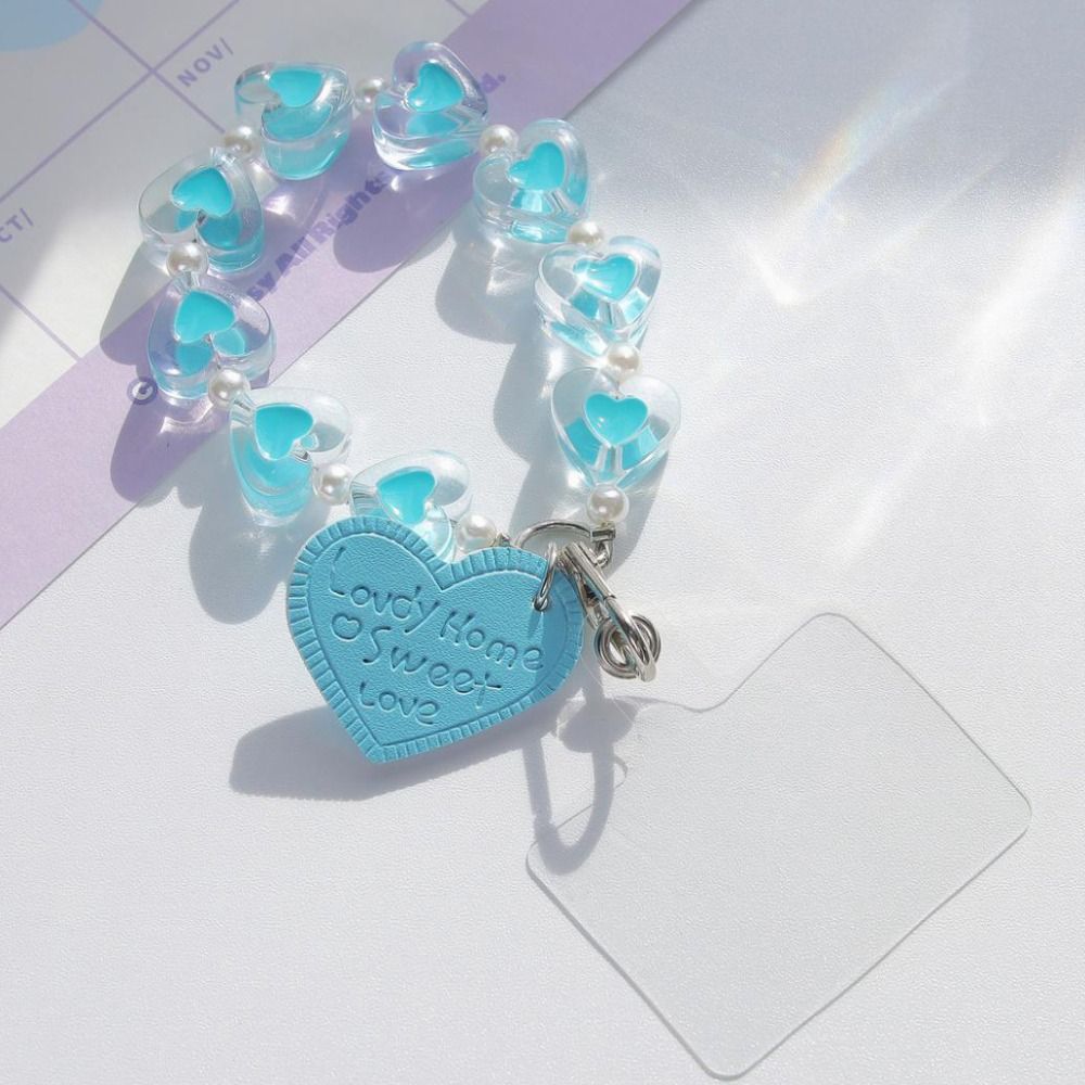 Брелок для мобильного телефона из бусин «Любовь», Защитный от падения браслет против потери телефона, Цепочка для телефона из бусин, Подвеска для телефона