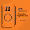 Ультратонкий безрамочный чехол-бампер из ПК для Xiaomi POCO M8 Pro Redmi Note 15 Pro Plus 14/13 Pro, прочный матовый, с магнитом, защитная крышка