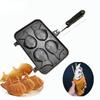 Kitchen Japanese Taiyaki Double Fish Shaped Hot Dessert Waffle Cake Maker Pan Japanese Pancake Double Pan Fry Pan Waffle  Molds