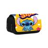 Двухслойная пенал-карандашница Stitch для студентов из полиэстера с местом для хранения
