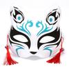 Japanese Mask Half Face Hand-painted Cat Fox Mask Anime Demon Slayer Masquerade Halloween Festival Cosplay Prop