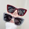 Women Cat Eye Sunglassestrendy Retro Large Frame Fashion Resin Lens Sun Glasses Uv400 Lunette Soleil Femme
