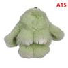 10Cm Mini Fluffy Real Pompon Bunny Keychain Women Girls Cute Plush Rabbit Gift